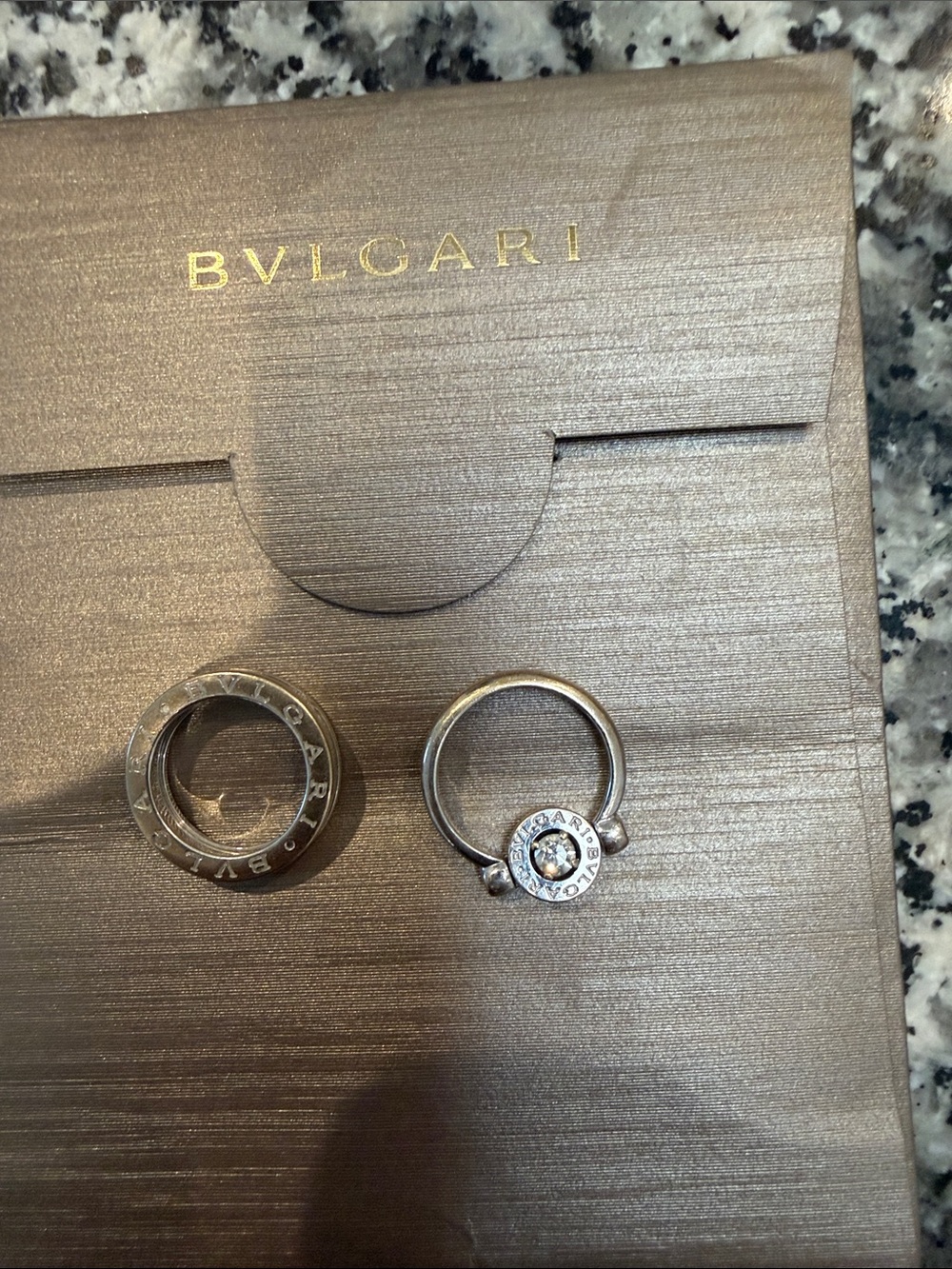 Authentic BVLGARI rings set of two. Made in 🇮🇹